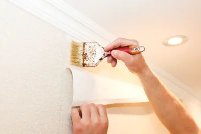 Pose de papier peint à Lajo — revêtements muraux et toiles de verre